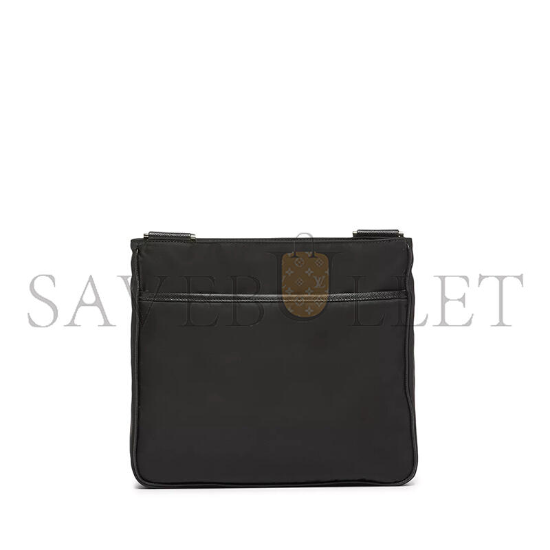 Pra*a re-nylon and saffiano leather shoulder bag 2vh110 (25*22*7cm)